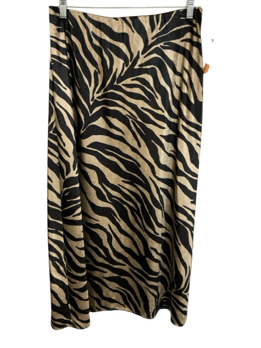 Fifteen Twenty Size L Beige Brown & Black Polyester Elastic Waistband Skirt Set Beige Brown & Black / L