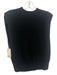 Favorite Daughter Size M Black Acrylic Blend Knit Shoulder Pads Mock Neck Top Black / M