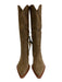 Dolce Vita Shoe Size 10 Brown Suede Stacked Heel Pointed Square Toe Knee Boots Brown / 10