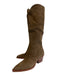 Dolce Vita Shoe Size 10 Brown Suede Stacked Heel Pointed Square Toe Knee Boots Brown / 10