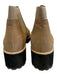 Eileen Fisher Shoe Size 10 Tan Brown & Black Leather & Textile Lug Sole Booties Tan Brown & Black / 10