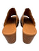 Chocolat Blu Shoe Size 8.5 Caramel Brown Leather Studded Peep Toe Clogs Caramel Brown / 8.5