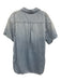 Denim Forum Size 2 Light Wash Cotton Denim Button Up Collar short sleeve Top Light Wash / 2