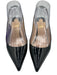 Christian Louboutin Shoe Size 38 Black & Beige Patent Leather Pointed Toe Pumps Black & Beige / 38