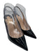 Christian Louboutin Shoe Size 38 Black & Beige Patent Leather Pointed Toe Pumps Black & Beige / 38
