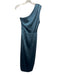 Elliatt Size M Blue Polyester One Shoulder Rouched Sleeveless Dress Blue / M