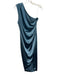 Elliatt Size M Blue Polyester One Shoulder Rouched Sleeveless Dress Blue / M