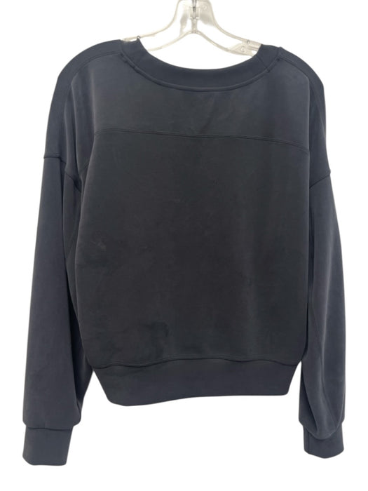 Lululemon Size 8 Soft Black Polyester Crew Neck Long Sleeve Sweater Soft Black / 8