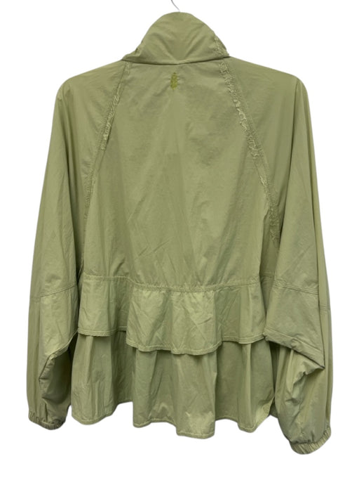 FP Movement Size S Light Green Nylon Lace Zipper Reversible Long Sleeve Jacket Light Green / S
