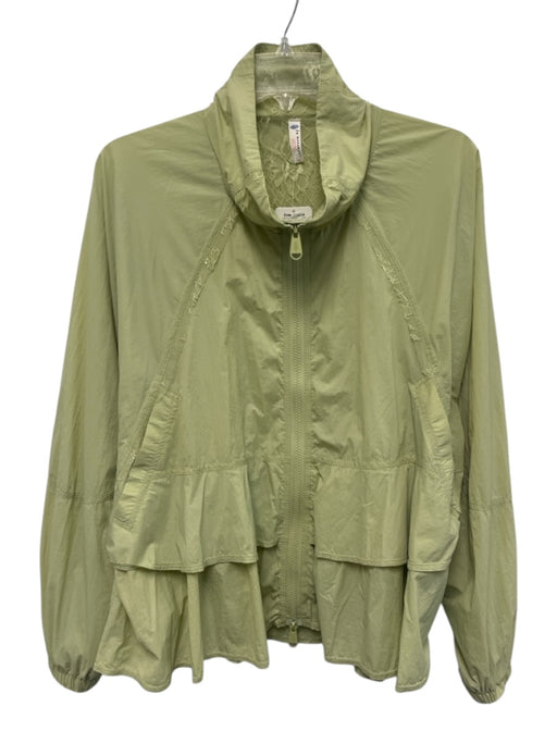 FP Movement Size S Light Green Nylon Lace Zipper Reversible Long Sleeve Jacket Light Green / S