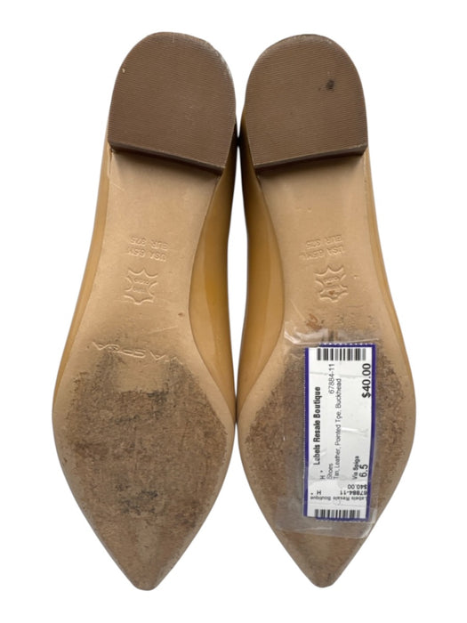 Via Spiga Shoe Size 6.5 Tan Leather Pointed Toe Shoes Tan / 6.5