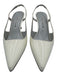 Manolo Blahnik Shoe Size 36 Cream Leather Pointed Toe Patent Slingback Pumps Cream / 36