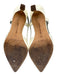 Manolo Blahnik Shoe Size 36 Cream Leather Pointed Toe Patent Slingback Pumps Cream / 36