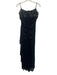 Xscape Size 2P Navy Blue Polyester Beaded Neckline Off Shoulder Gown Navy Blue / 2P