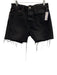 Rag & Bone Size 29 Black Cotton Frayed Hem Button Fly Shorts Black / 29