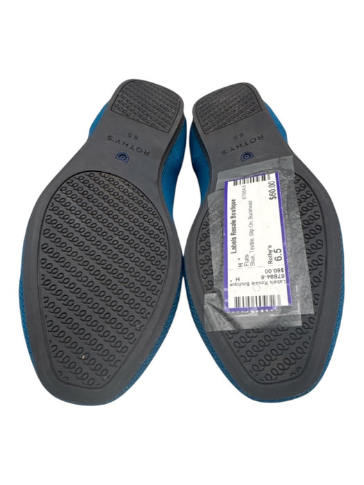 Rothy's Shoe Size 6.5 Blue Textile Slip On Flats Blue / 6.5