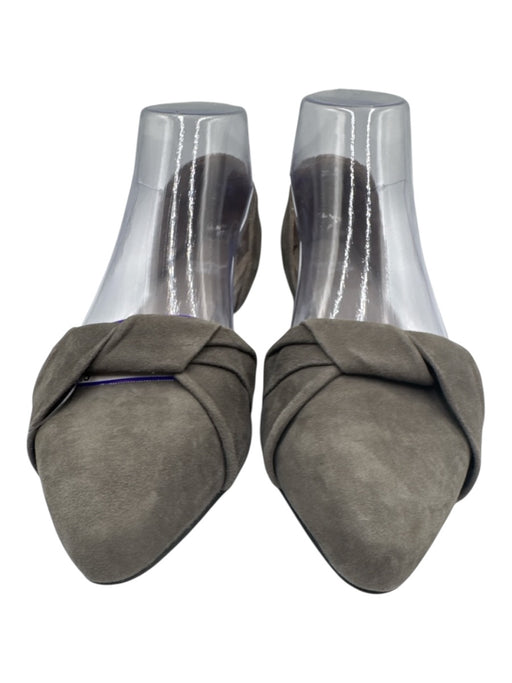 Eileen Fisher Shoe Size 6.5 Grey Leather Suede D'Orsay Flats Grey / 6.5
