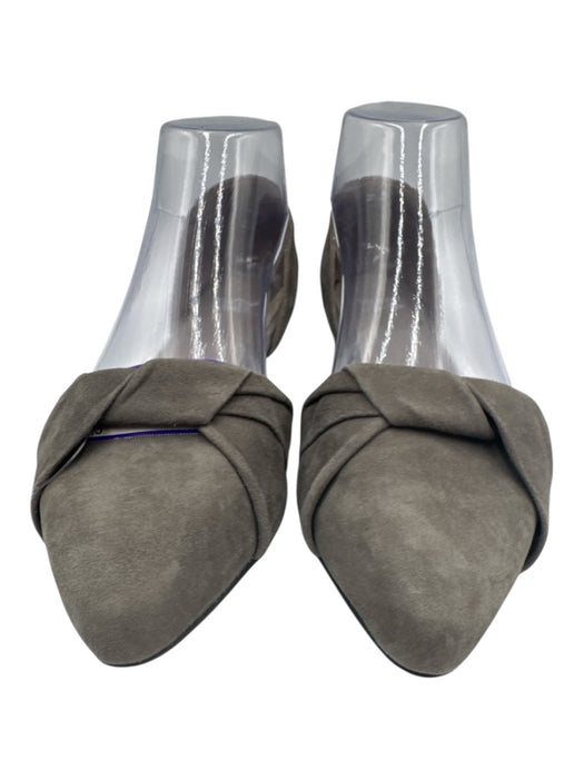 Eileen Fisher Shoe Size 6.5 Grey Leather Suede D'Orsay Flats Grey / 6.5
