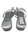Jeffrey Campbell Shoe Size 8.5 Silver Synthetic Diamond Detail Slip On Sandals Silver / 8.5