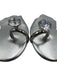 Jeffrey Campbell Shoe Size 8.5 Silver Synthetic Diamond Detail Slip On Sandals Silver / 8.5