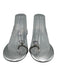Jeffrey Campbell Shoe Size 8.5 Silver Synthetic Diamond Detail Slip On Sandals Silver / 8.5