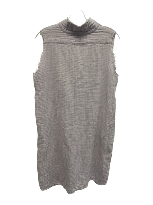 Stark X Size S Lavendar Cotton V Neck Gauze Sleeveless Pockets Dress Lavendar / S