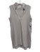 Stark X Size S Lavendar Cotton V Neck Gauze Sleeveless Pockets Dress Lavendar / S