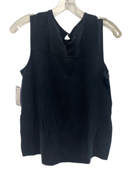 Everlane Size 2 Black Silk Sleeveless Keyhole Back Top Black / 2