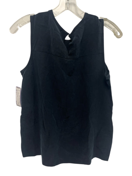 Everlane Size 2 Black Silk Sleeveless Keyhole Back Top Black / 2