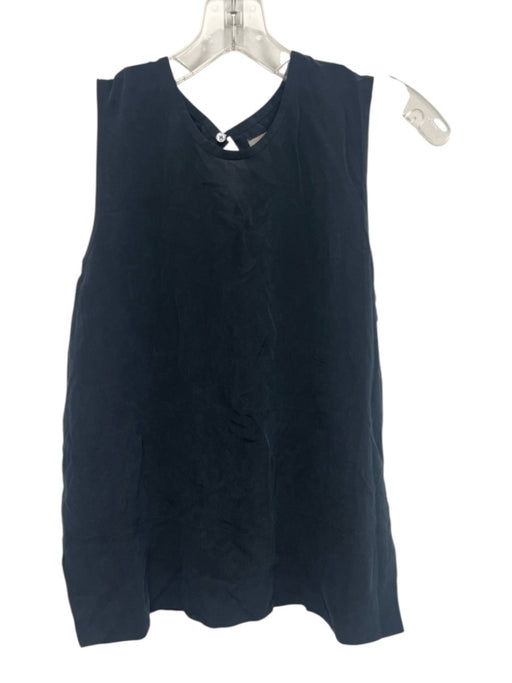 Everlane Size 2 Black Silk Sleeveless Keyhole Back Top Black / 2
