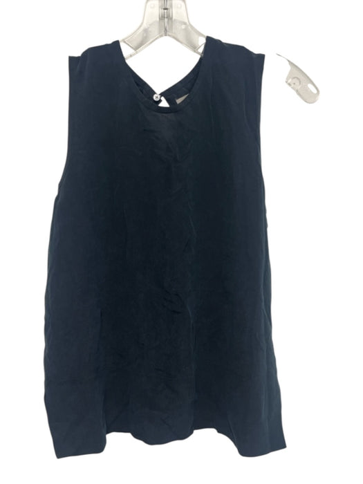 Everlane Size 2 Black Silk Sleeveless Keyhole Back Top Black / 2
