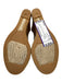 Tory Burch Shoe Size 8 Cream Textile open toe Wedge Slip On Sandals Cream / 8