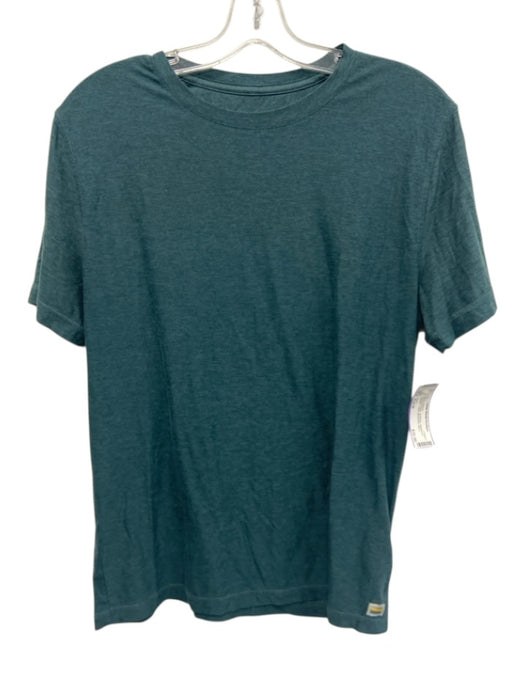 Vuori Size Est M Emerald Green Synthetic Heathered Athletic T Shirt Short Sleeve Emerald Green / Est M