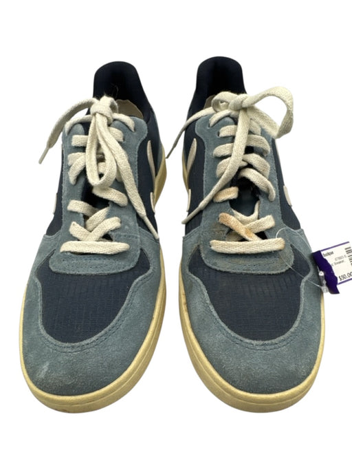 Veja Shoe Size 9 Blue Suede & Synthetic Solid Sneaker Men's Shoes Blue / 9