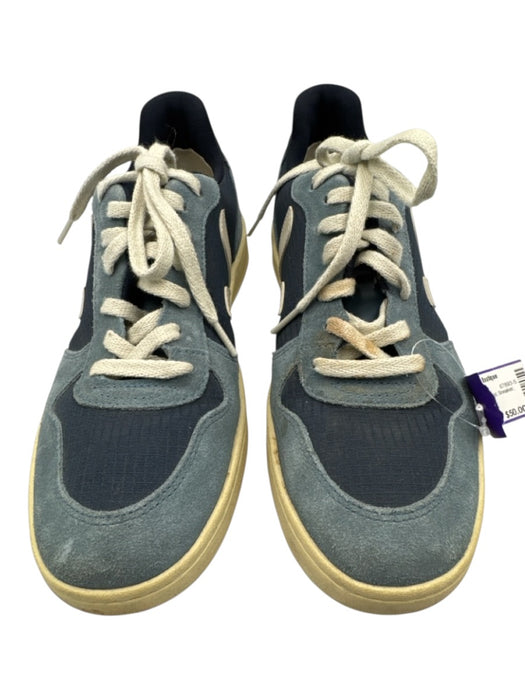 Veja Shoe Size 9 Blue Suede & Synthetic Solid Sneaker Men's Shoes Blue / 9