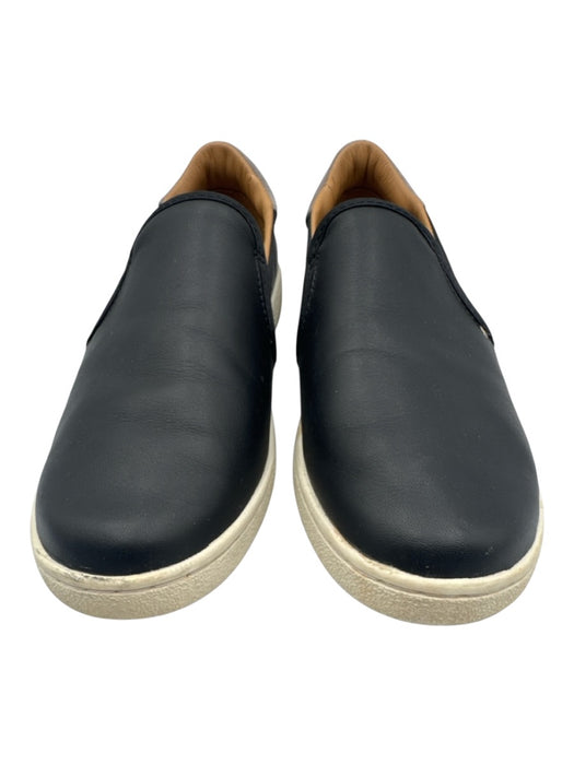 Ugg Shoe Size 7 Black & Gray Leather Slip On Stretch Panels Sneakers Black & Gray / 7