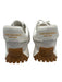 Sam Edelman Shoe Size 6.5 White, Gray, Brown Canvas & Suede Laces Sneakers White, Gray, Brown / 6.5