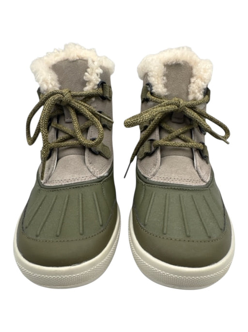Nike Shoe Size 7.5 Green, Gray, Cream Rubber & Suede Shearling Lined Booties Green, Gray, Cream / 7.5