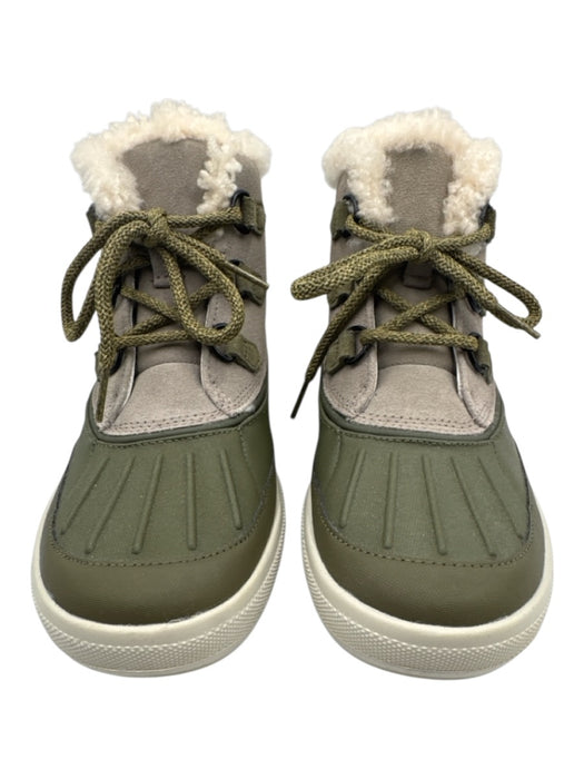 Nike Shoe Size 7.5 Green, Gray, Cream Rubber & Suede Shearling Lined Booties Green, Gray, Cream / 7.5