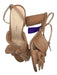 Loeffler Randall Shoe Size 8.5 Champagne Canvas Bow Pleated 3 inch heel Heels Champagne / 8.5
