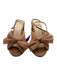 Loeffler Randall Shoe Size 8.5 Champagne Canvas Bow Pleated 3 inch heel Heels Champagne / 8.5