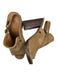 Frye Shoe Size 7.5 Brown Suede open toe Ankle Strap Booties Brown / 7.5