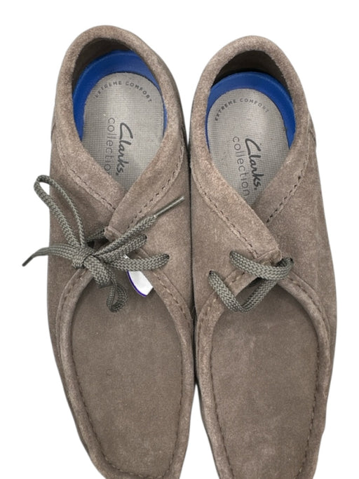 Clarks Shoe Size 10 Gray Suede Lace Up Men's Booties Gray / 10