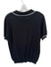 Oxknit NWT Size L Black & White Cotton Knit Men's Polo Black & White / L