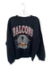 Vintage AS IS Size Est M Black & Red Cotton Falcons Logo Athletic Sweatshirt Black & Red / Est M