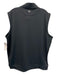Peter Millar Size L Black Synthetic Solid Vest Quarter Zip Men's Vest Black / L