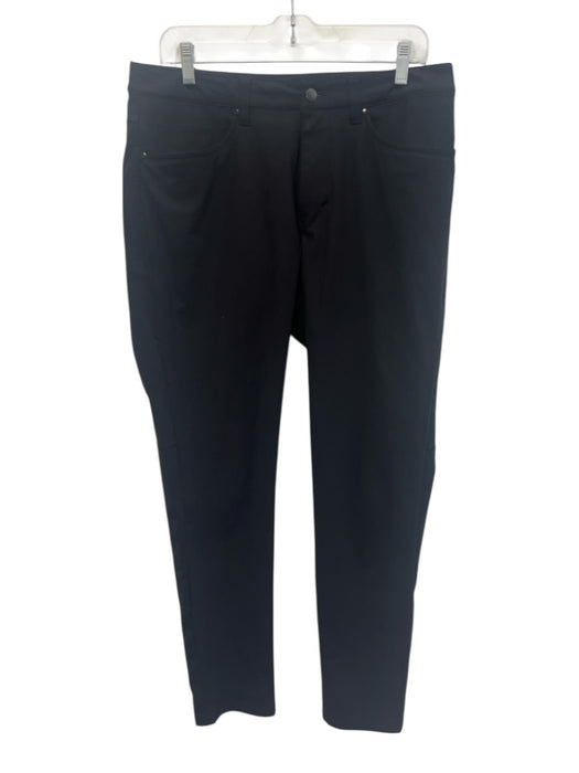 Lululemon Size 32 Black Synthetic Solid Khaki Athleisure Men's Pants Black / 32