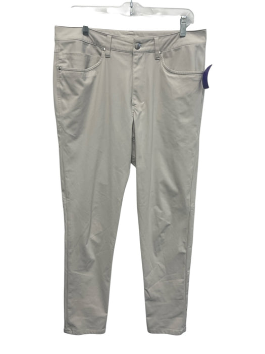 Lululemon Size 32 Light Beige Synthetic Solid Athletic Khakis Men's Pants Light Beige / 32