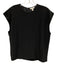 Banana Republic Size S Black Silk Keyhole Back Sleeveless Top Black / S