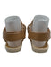 Vince Shoe Size 8.5 Beige Leather Upper Rope Detail Velcro Ankle Sandals Beige / 8.5